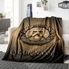 Name Custom Udinese Calcio Print Flannel Blanket High Quality Warm Comfortable Cover for All Seasons Perfect for Gifts Home Decor