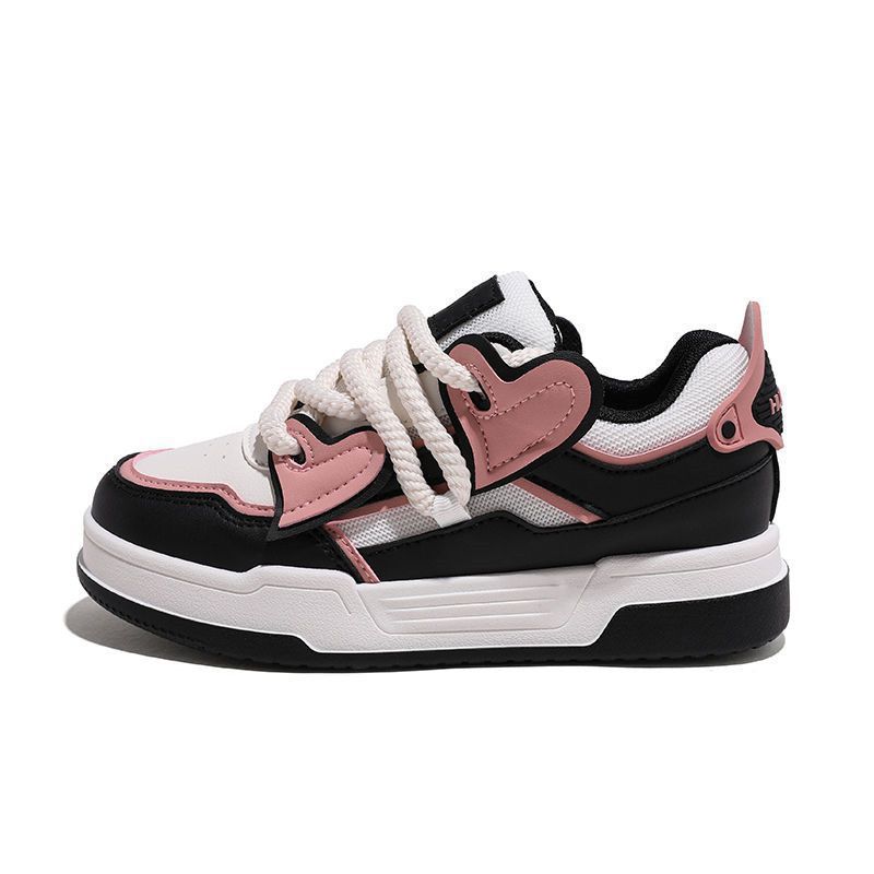 Love board shoes women's 2025 new fashion casual bread shoes women's shoes popular versatile height-increasing white shoes