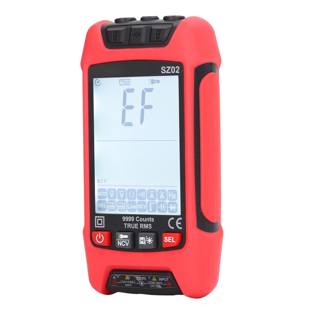 Digital Multimeter Intelligent Anti Burning Automatic LCD Backlit Display NCV Volt Amp Meter with Diode Capacitor