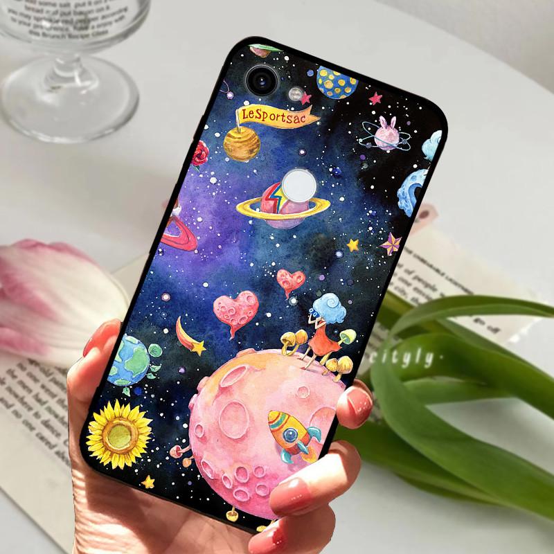 For Google Pixel 3a XL Case Silicone Shockproof Soft TPU Phone Cover For Google Pixel 3 XL Funda Pixel 3AXLCapa Cartoon