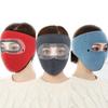 Winter Warm Mask Thickened Fleece Windproof Motorcycle Cycling Face Mask Bike Riding Sportmask Cover with Earmuff Adults