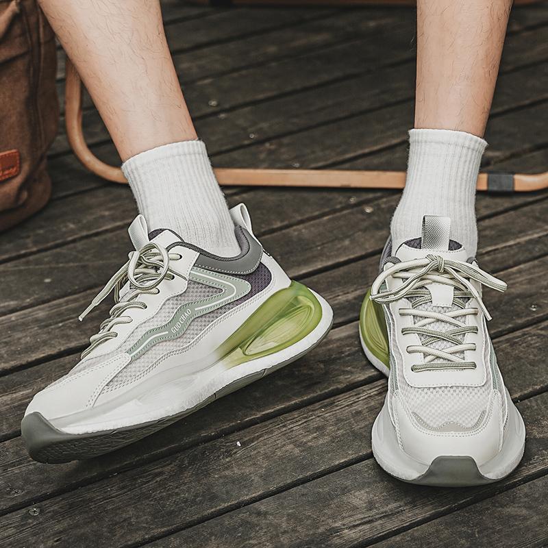 Herbst atmungsaktive lässige Lauf-Sportschuhe Studenten Luftpolster stoßdämpfend weichsohlige Laufschuhe