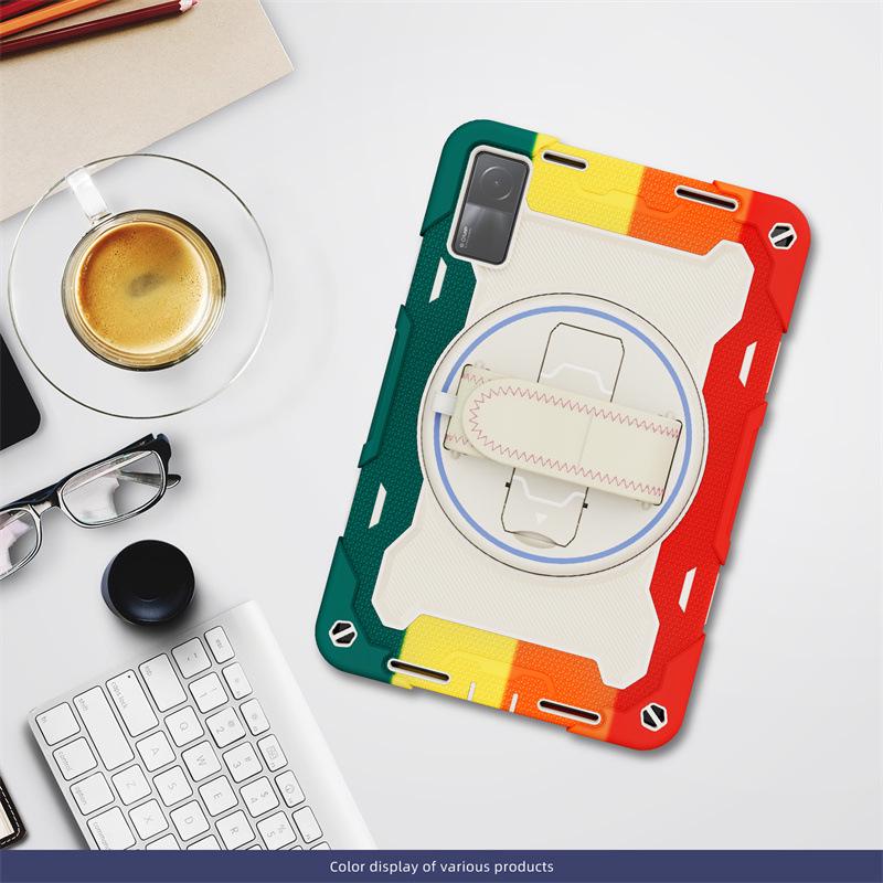 Buntes Silikon-Armband Handheld-Ständer-Hülle für Xiaomi Redmi Pad 10.6 und Pad 5