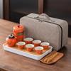 Travel tea set, portable bag, express cup, outdoor storage, portable tea cup, business souvenir
