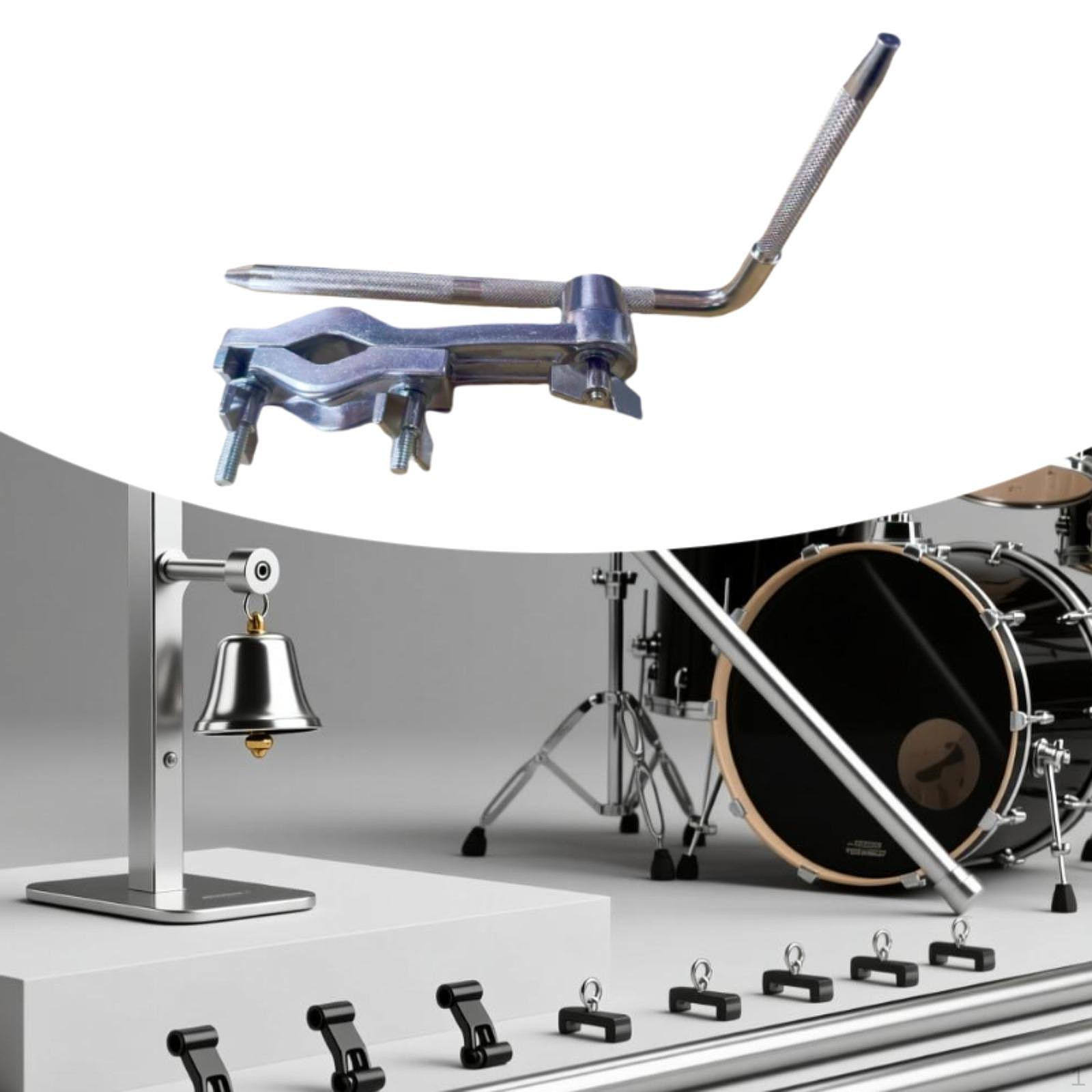 Cowbell Mount Bracket Drum Mounting Practice Tool Instrument Accessories Quick Release