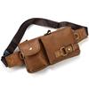 Luufan Waist Bag Leather 2way Waist Pouch Genuine Leather Body Bag Cowhide Crossbody Bag One Shoulder Bag Lightweight Crossbody Bag Smartphone