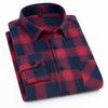 Plaid Shirt 2026 New Autumn Winter Flannel Red Checkered Shirt Men Shirts Long Sleeve Chemise Homme Cotton Male Check Shirts