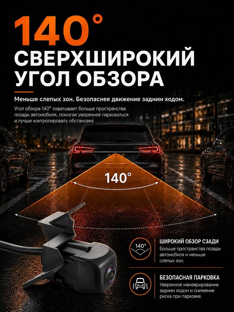 Standard Rear View Camera for Hyundai Tucson 3G TL 3 (2015-2018) with Night Vision