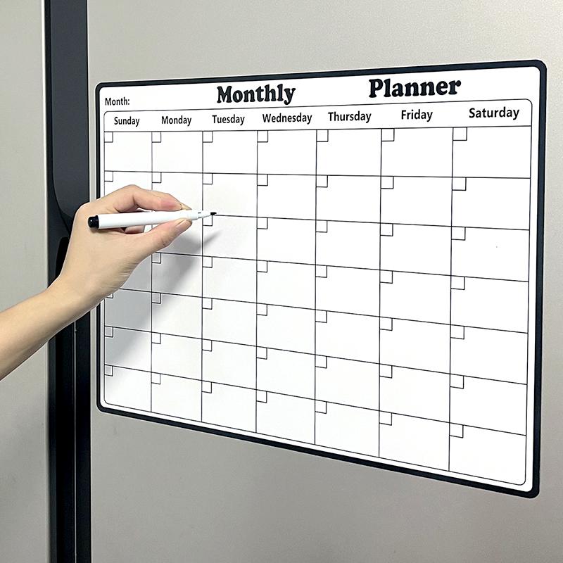 1-Monatsplaner, multifunktionaler Kalender, Kühlschrankaufkleber