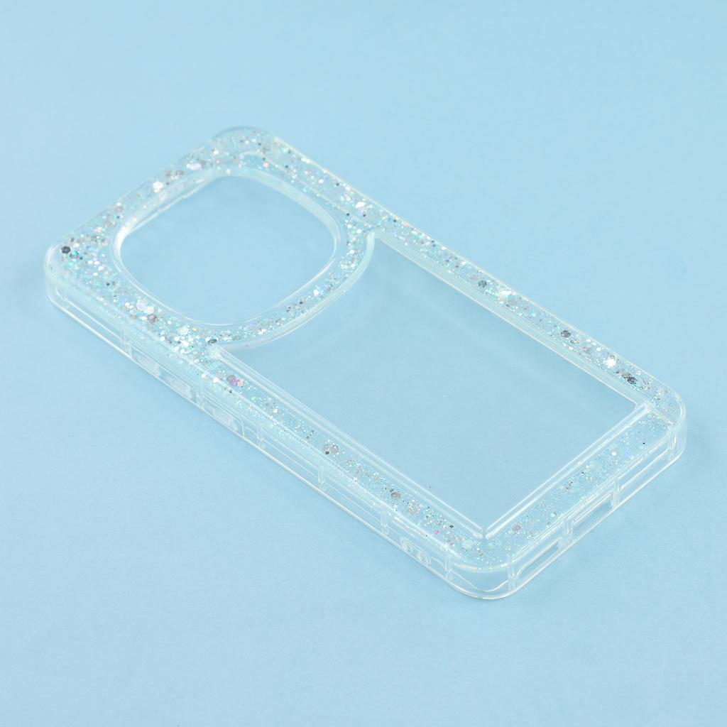 Etui dla Xiaomi Redmi Note 14 Pro 5G/Poco X7 5G Brokatowe Epoksydowe Miękkie TPU Przezroczyste Tylne Etui