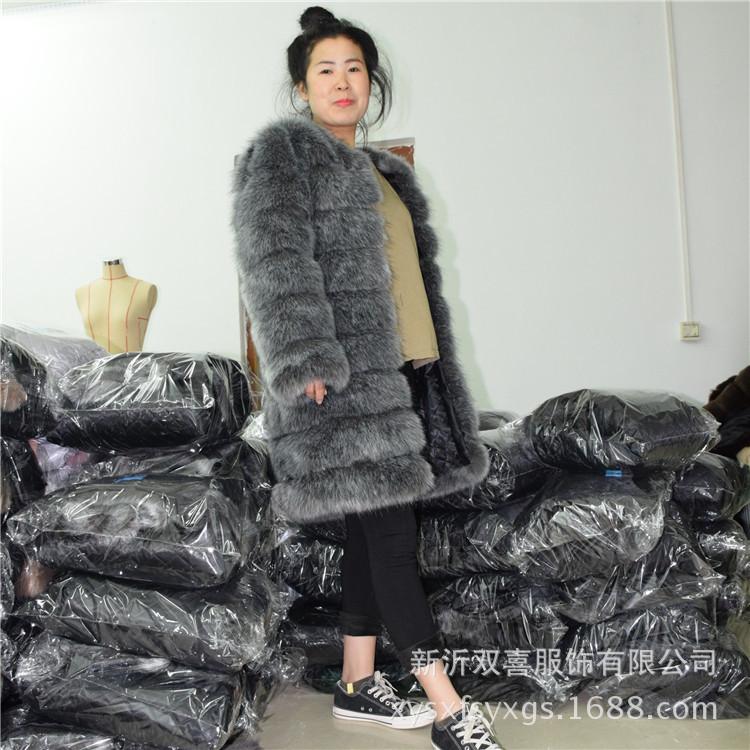 Home Autumn and Winter New Fur Jacket European and American Casual Fashion Imitation Fox Hair Women's Coat