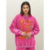 Fresh And Delicious Tomatoes Print Woman Washed Sweatshirt Loose Cotton Streetwear O-Neck Autumn Pullover