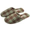 Women's Luxury Checkered Suede Fleece Slippers - Non-Slip Lightweight Tendon Sole