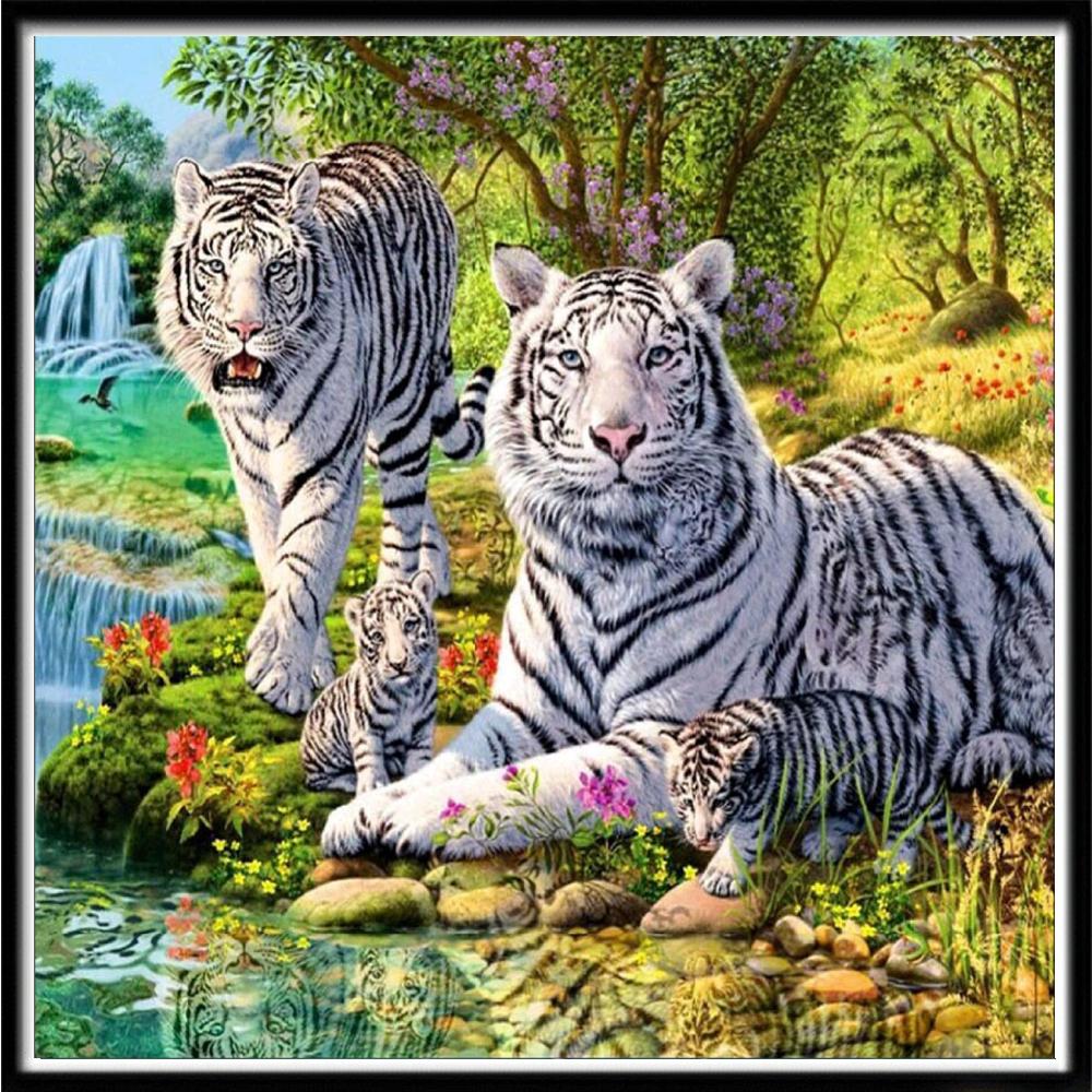 5D Diamond Painting Animal Cat And Dog Diamond Mosaic Cross Stitch Embroidery Set Wolf Houseware Christmas Gift