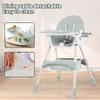 Foldable Baby High Chair, Feeding Chair, Table and Chair, Children's High Chair, Removable Double-layer Tray