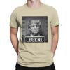 Lustige Trump 2024 Fahndungsfoto Präsident Legende T-Shirts Herren Rundhals Baumwolle T-Shirt Donald Kurzarm T-Shirt Bedruckte Oberteile