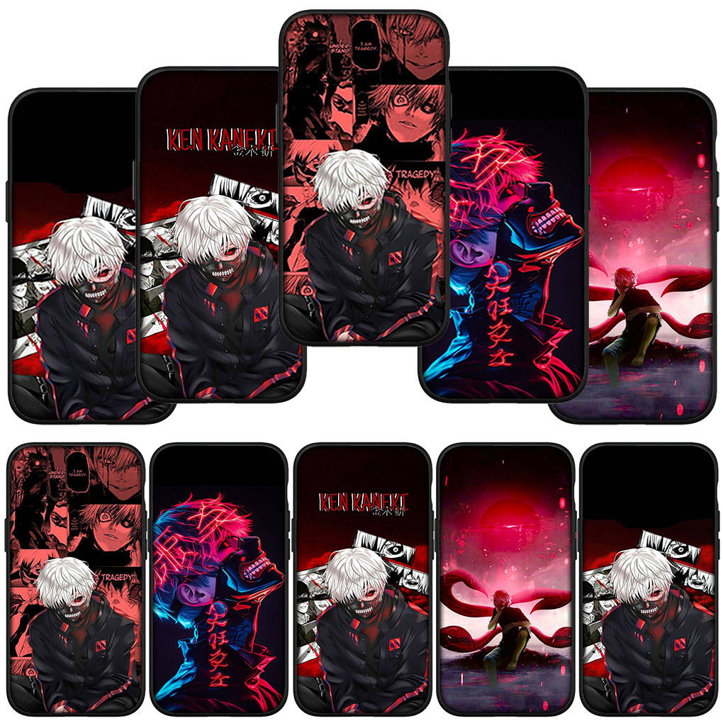 

Чехол для телефона Samsung Galaxy S24 S23 iPhone 15 14 Xiaomi Redmi Note 13 12 11 8 10 9 Pro Max Plus X XR OPPO Huawei Comics Tokyo Ghoul Ken Kaneki Cover for OPPO A77 5G аэро