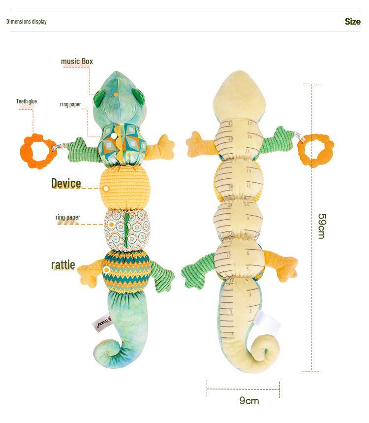 Sozzy Chameleon Plush: Color-Changing, Soothing Music Baby Toy for Newborns and Infants (0-1 Year) Educational & Enlightenment.