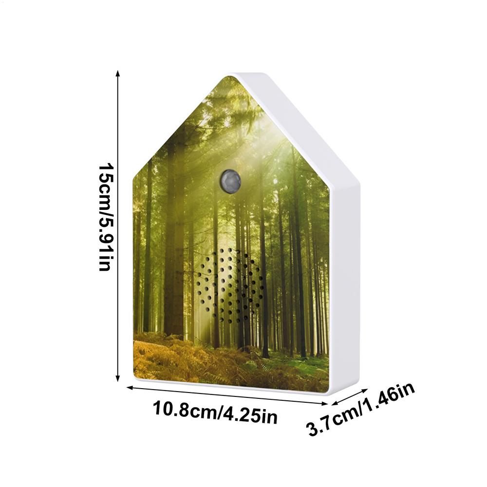 Singing Bird Box White Noise Music Device with Timer Bird Chirping Box with Motion Sensor for Home Garden Bedroom Bathroom Yoga