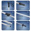 Ultra-Light Aluminum Telescopic Walking Poles - Adjustable 4-Section Folding Trekking Sticks for Hiking