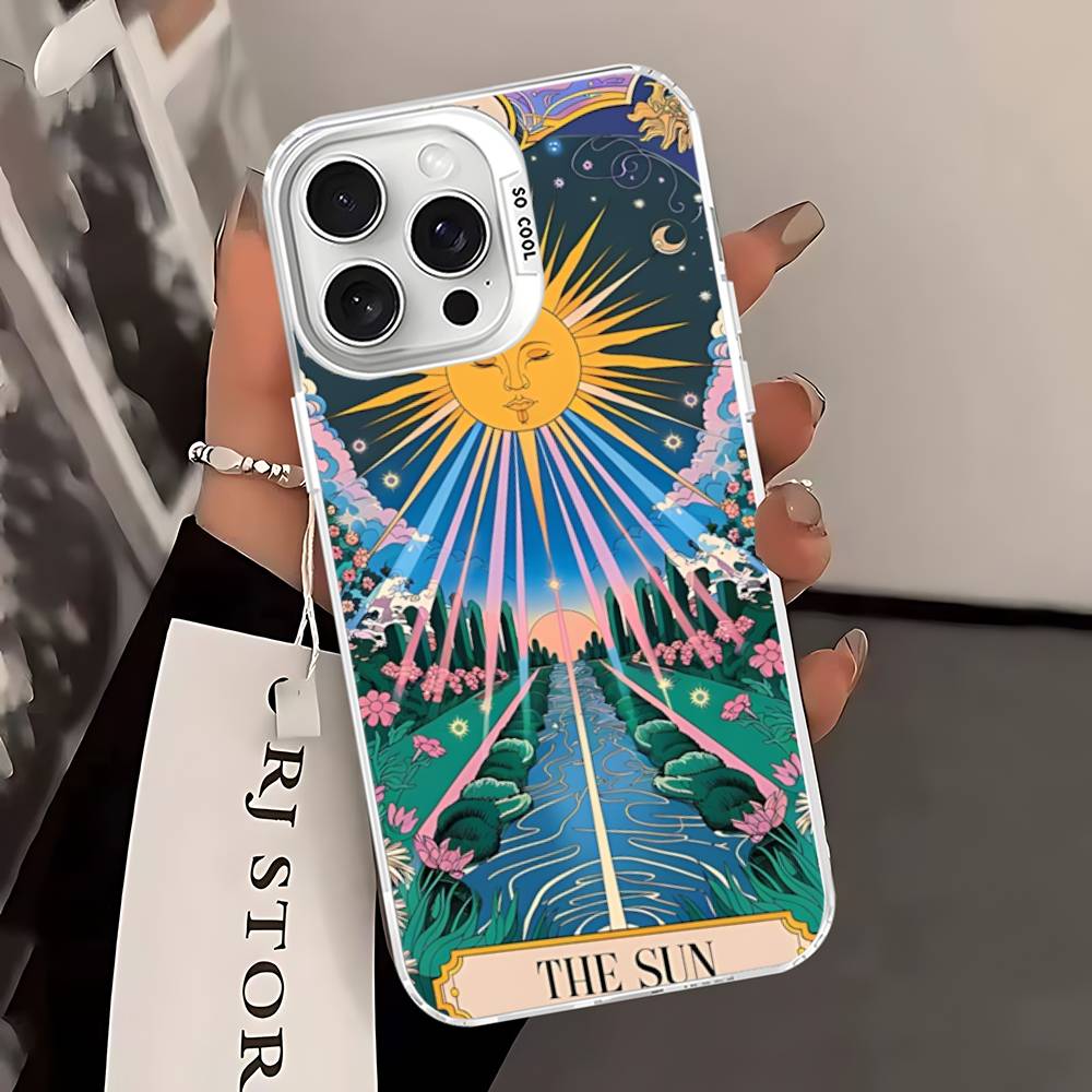 Divination Tools T-tarot Cards Phone Case For IPhone 17 16 15 14 13 12 11 Pro Max Plus Pro Colorful Shell