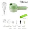 4 in 1 Handheld Electric Vegetable Cutter Wireless Food Processor Vegetable Slicer Set Pepper Garlic Mash Minced Cooking Gadgets6