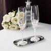 Luxury Bowknot High Footed Wine Glass Enamel Red Wine Cups Handcrafted Goblet for Wedding Champagne Glass Sets Anniversary Gifts