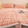 G5Z Winter Rabbit Plush Bed Sheet - Warm Velvet Mattress Blanket for Dorms