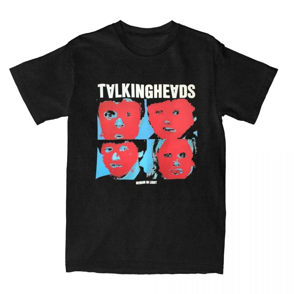 Rock Talking Heads Remain In Light Band T Shirts Hip Hop Leisure Streetwear Cotton Short Sleeve Harajuku Men Women Unisex Tops