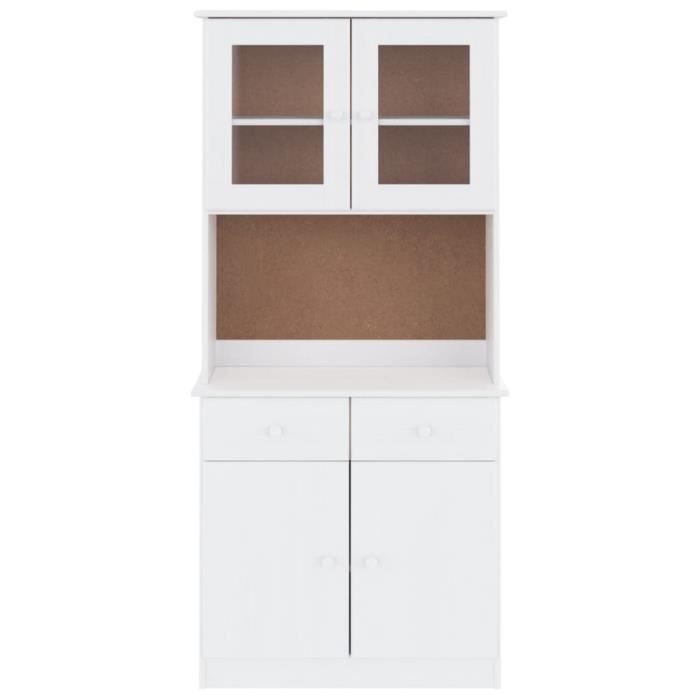 VidaXL Buffet ALTA blanc 77x35x165 cm bois massif de pin 3187774