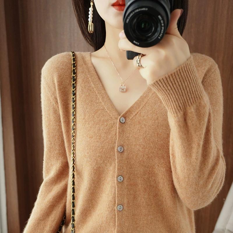 Spring Autumn Women Sweater Knitting Basic Fashion Tops Tees Cardigan Long Sleeve Korea Shirt Loose Casual Show Thin Coat
