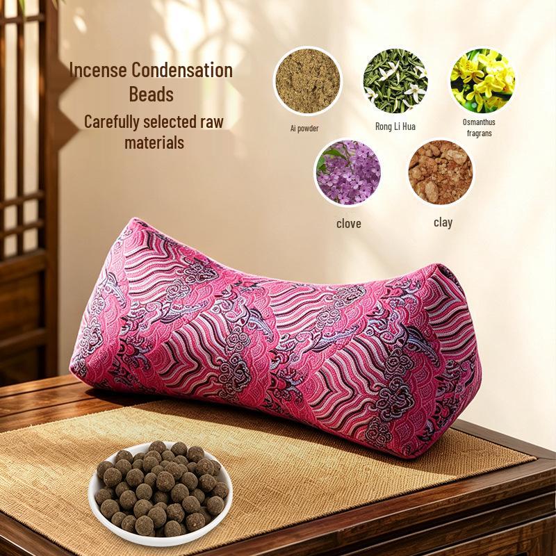 Yun Jin Herbal Mugwort Cervical Pillow for Home Health and Sleep Support