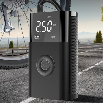 Portable Inflator Compressor Pump Cordless Electric Tire Pump Smart Digital Display with LED Light for Car Motorcycle Bicycle Tire Ball