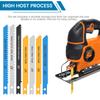 77/42PCS U Shank Jig Saw Blade Set Hcs/Hss Assorted Saw Blades Sharp Fast Cut 6t 8t 10t 14t 18t 24t 32t for Cutting Wood Metal