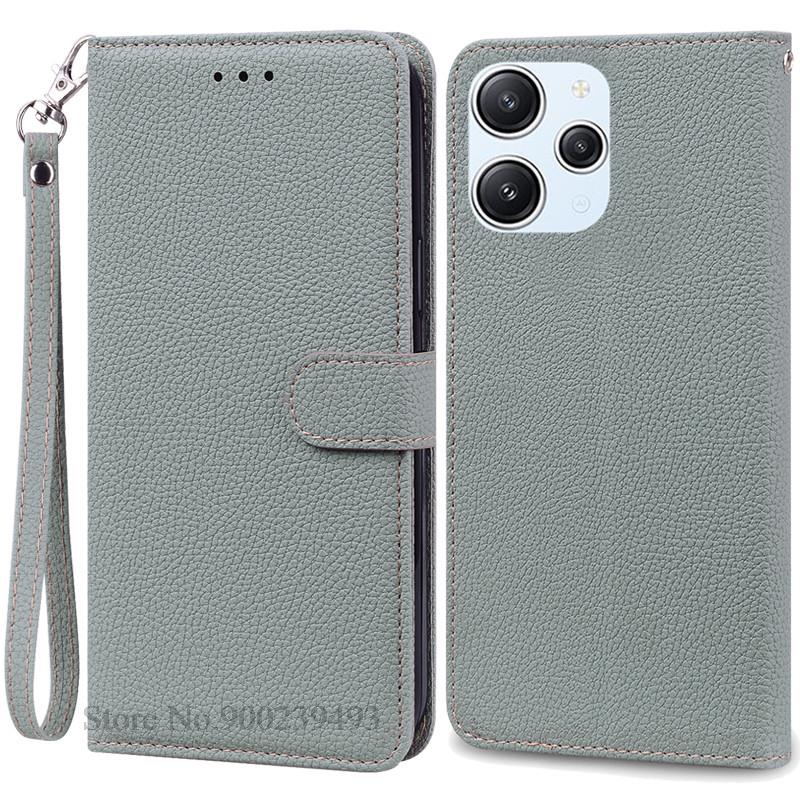 For Xiaomi Redmi 12 Case Silicon Leather Wallet Flip Case For Redmi 12 4G Cover Protector Phone Case for Redmi 12 5G Coque Funda