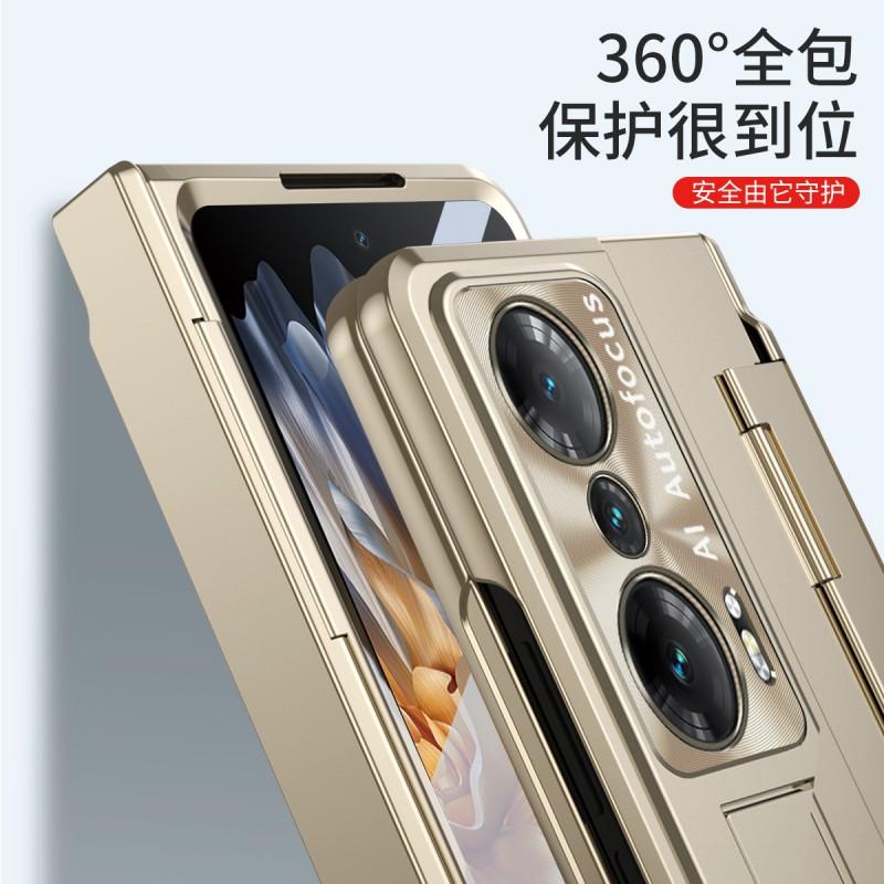 Slim Foldable Phone Case Honor Magic Full Coverage Transparent PC Shell With Built-in Stand Shockproof Scratch Resistant