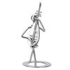 Vintage Iron Art Musician Pipa Performer Model Home Bar Display Decoration Birthday Gift