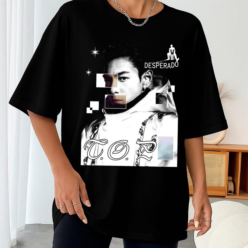 Summer Fashion Trendy Tee Retro Top Desperado Kpop T-shirt, Top Spot - Another Dimension New Album Shirt, Vintage 90s Tee Merch Gift for Kpop Fan 4XL