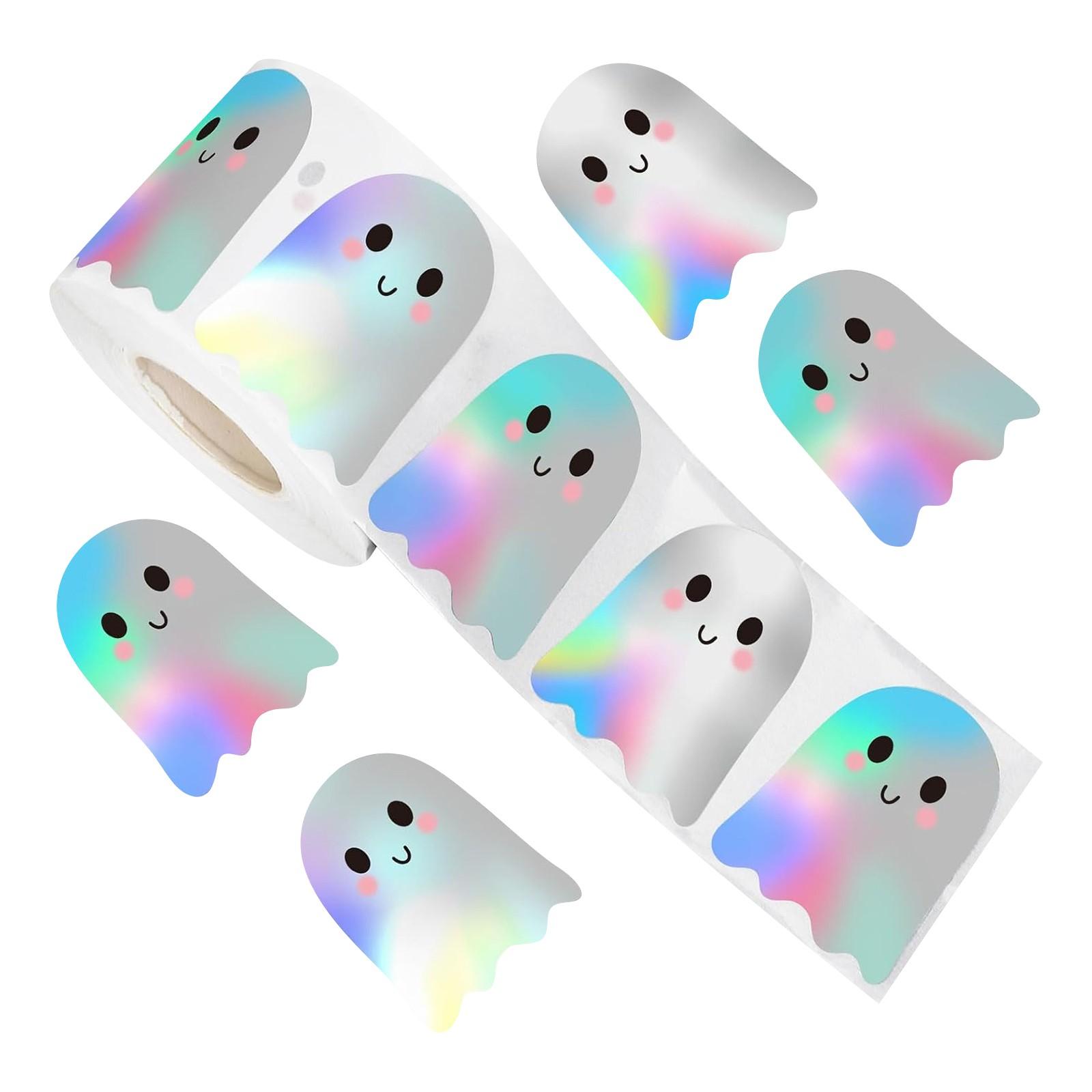 

500 шт./рулон Хэллоуин тыква кот призрак ведьма наклейки для ведения дневника ноутбука конверта скрапбукинга автомобиля мотоцикла награды подарка наклейка One Size