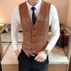 Gilet casual da uomo in pelle PU Moda Monocolore Senza Maniche Gilet da Uomo Taglie Forti M-7XL