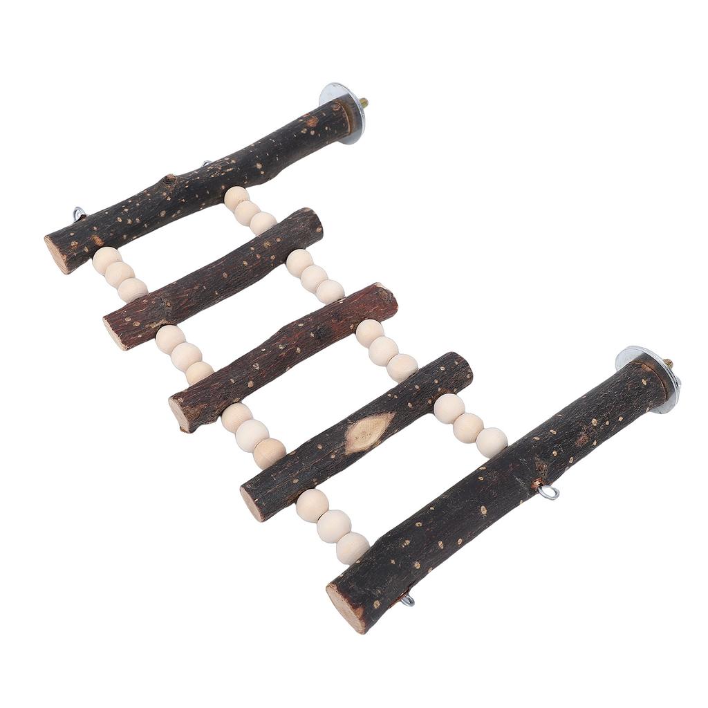 Cage Hanging Bird Ladder Multifunctional Wooden Cockatiel Cage Hanging Climbing Ladder