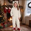 Warme zweiseitige Einteiler-Pyjamas für Kinder, Nachtwäsche, Loungewear für Jungen und Mädchen