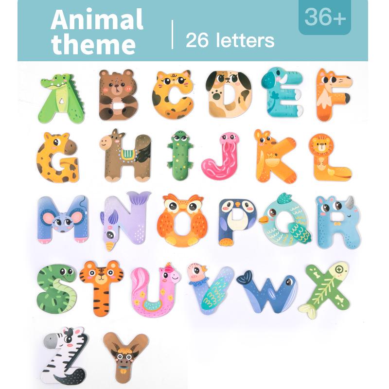 26 Alphabet Magnetic Stickers: Early Education & Cognitive Toys for Kids  Learning and Play