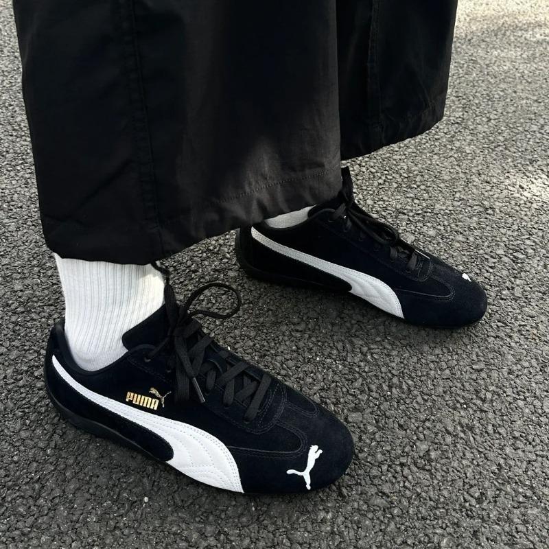 [Pure Original Lychee Leather] Rose Racing Shoes PM Classic SpeedcatOG Suede Thin-soled T-head Women's Shoes