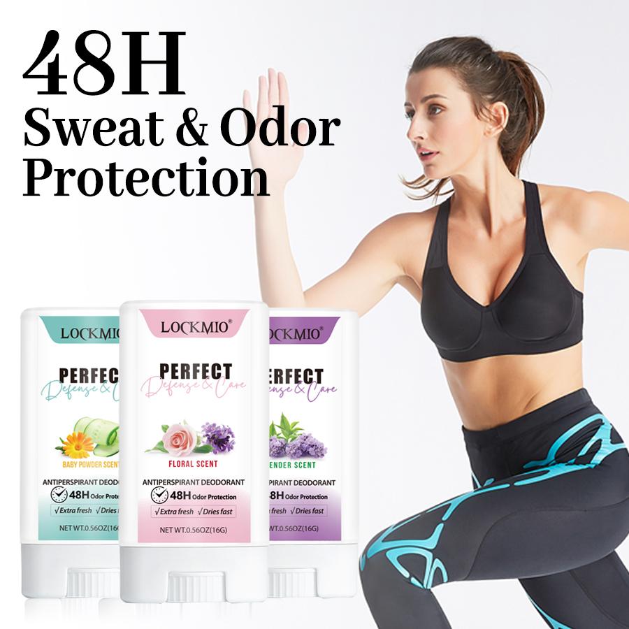 Antiperspirant Deodorant Stick 48H Long Lasting Refreshing Fragrance Body Odor Remover for Summer