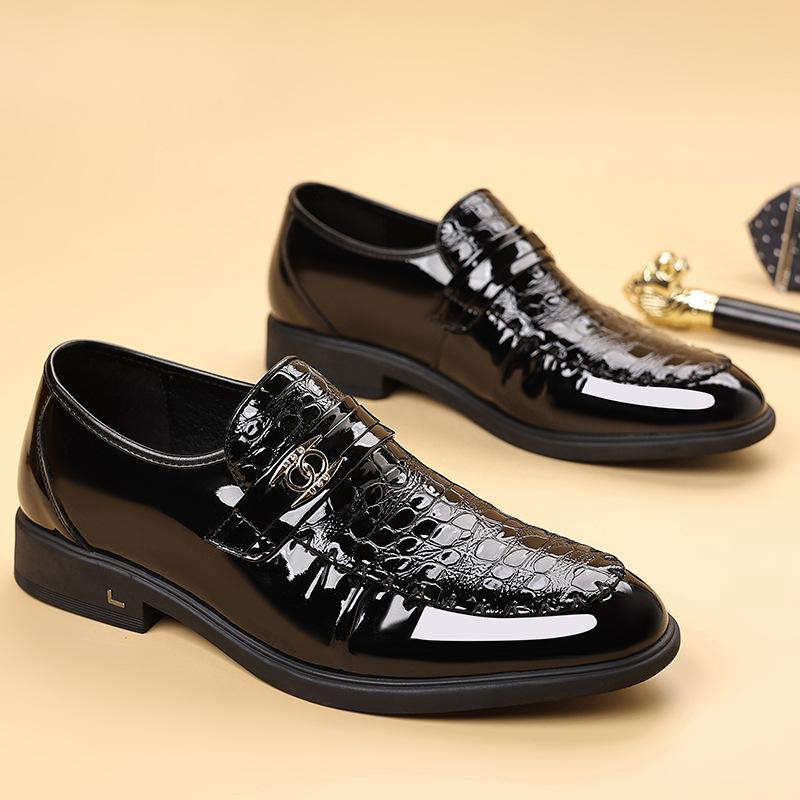 Loafers men's formal British style men's shoes new foot-fitting trend men's business casual leather shoes