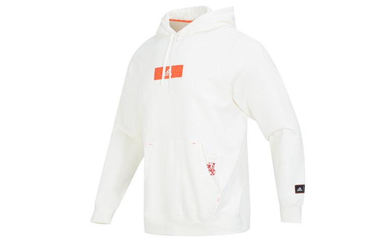 Adidas CNY Sweatshirts Men s White Hooded Moderate Regular HZ3035 XS