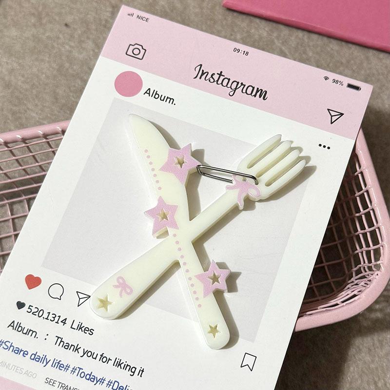 Kreativ Form Karbinhake Koreansk Handtält Dekoration Ryggsäck Hänge Tecknad Väskberlocker Ryggsäcksaccessoarer