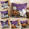 Surreal Halloween Pillow Case Anti-dustmite Invisible Zipper Sofa Bed