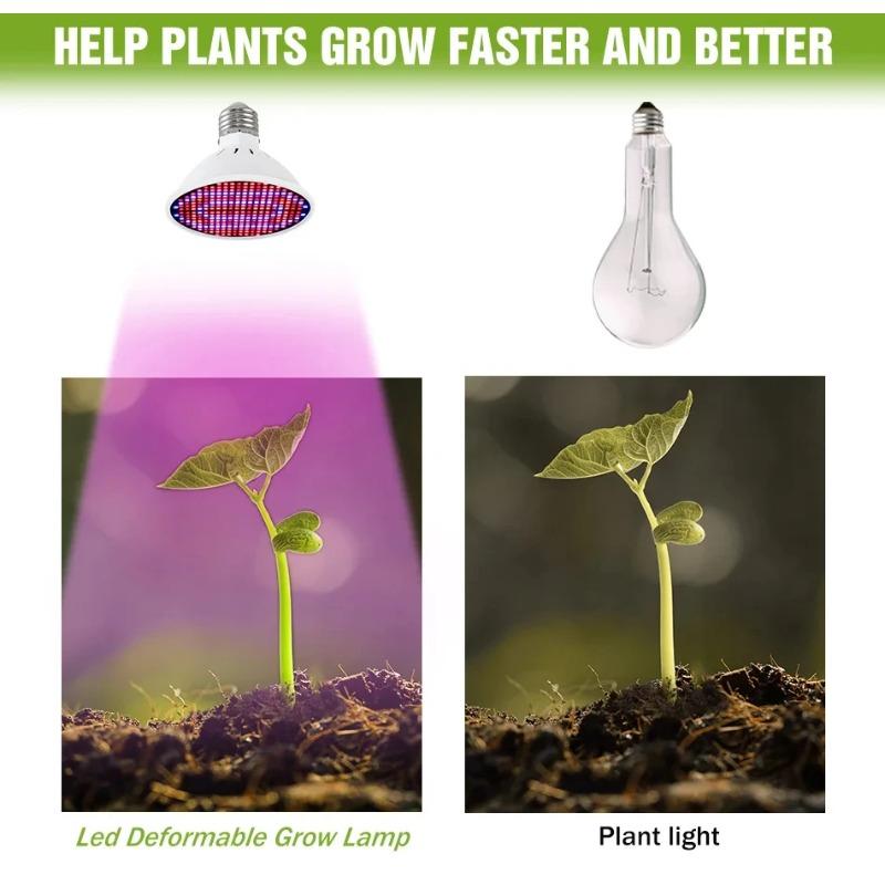 LED Plant Bulb E27 Full Spectrum Grow Light Indoor Flower Vegetable Cultivation Light for Greenhouse Garden Pot Plant Growing